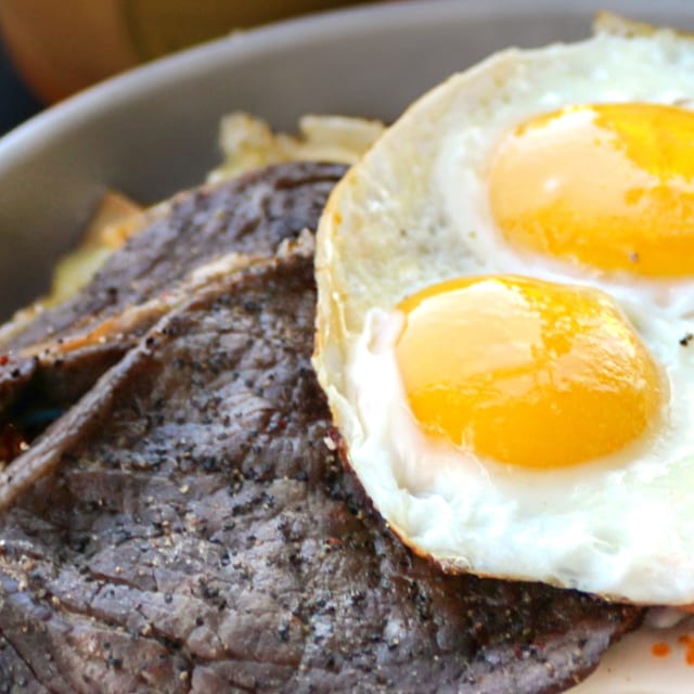 Bistek & Eggs.